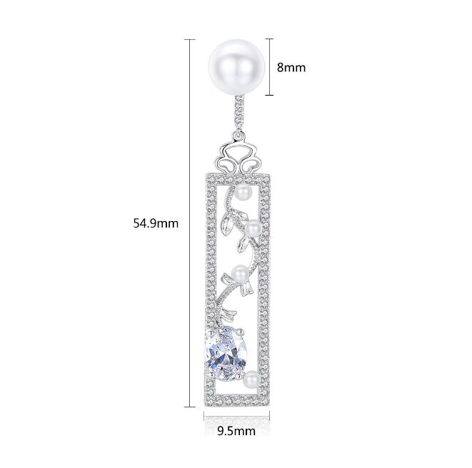 Pearl Earrings, Opal Earrings, Creative Long Earrings (Copy)