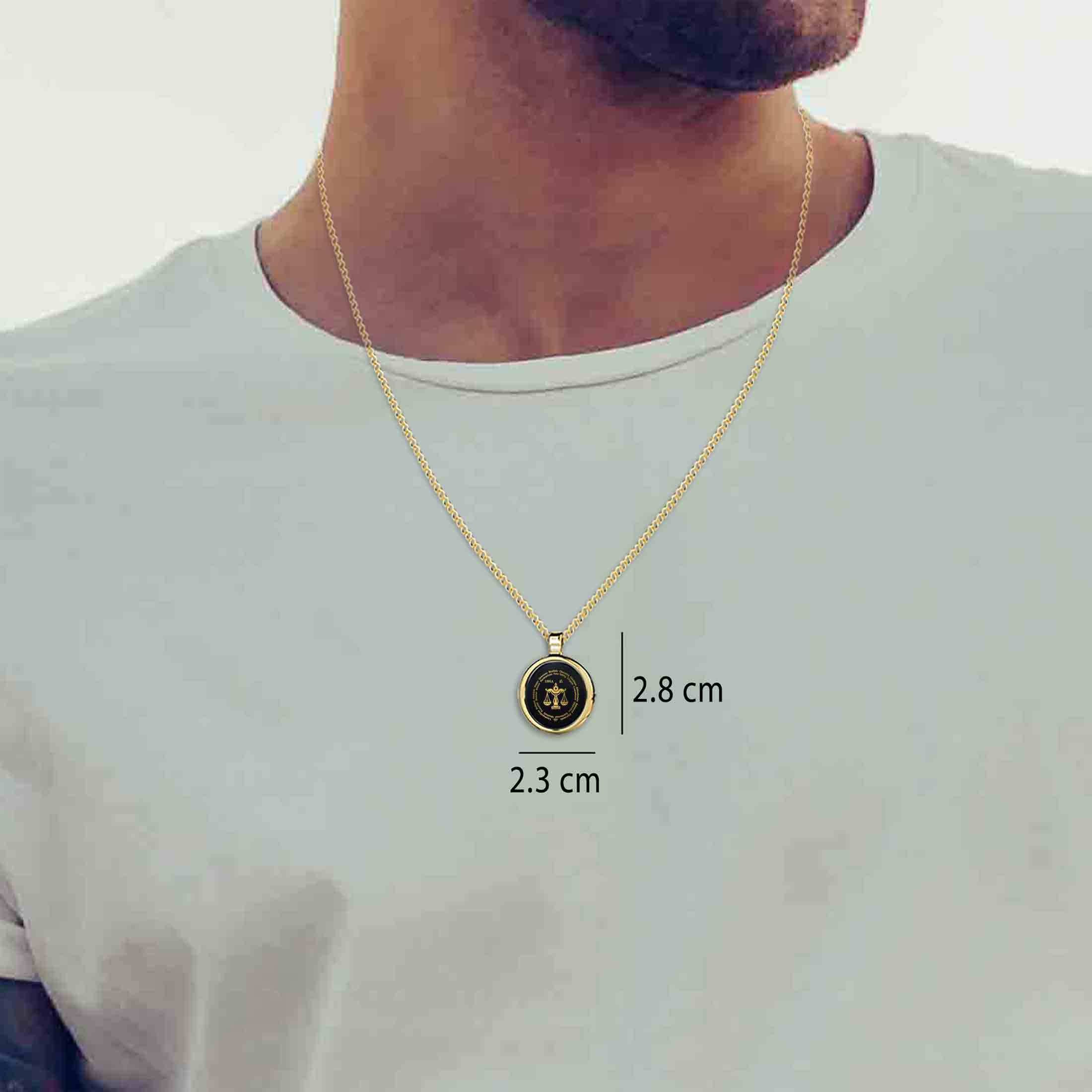 Libra Necklaces for Lovers of the Zodiac 24k Gold Inscribed (Copy)