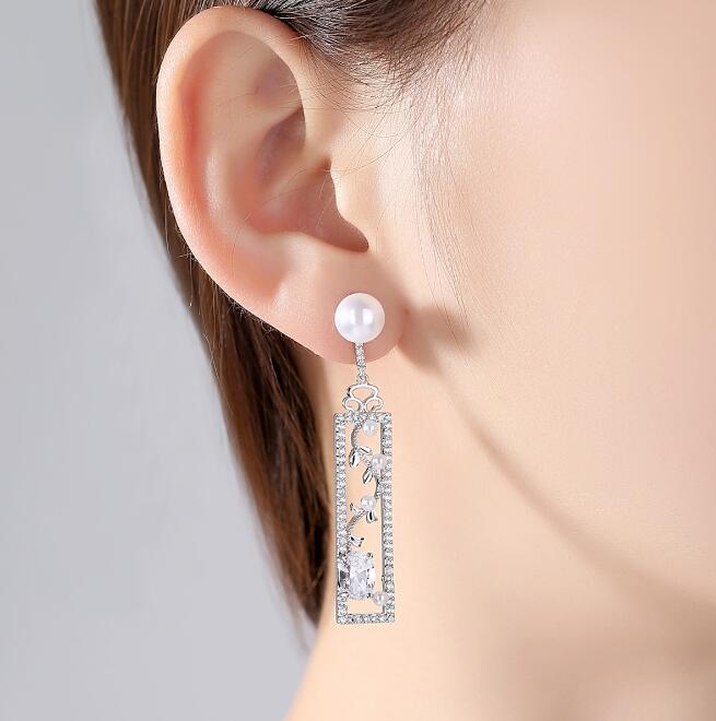 Pearl Earrings, Opal Earrings, Creative Long Earrings (Copy)