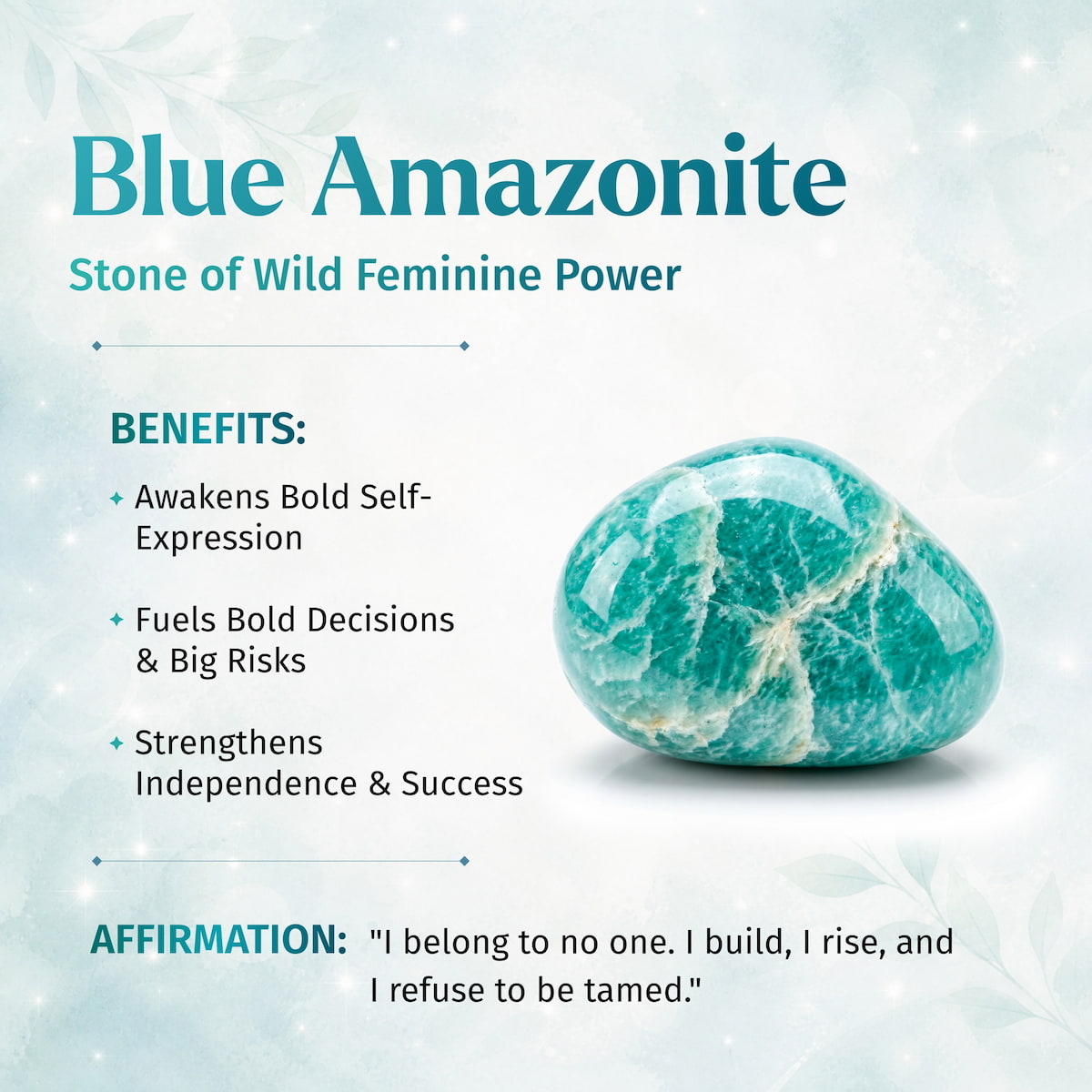 Empire of Her Own – Premium Blue Amazonite Bracelet