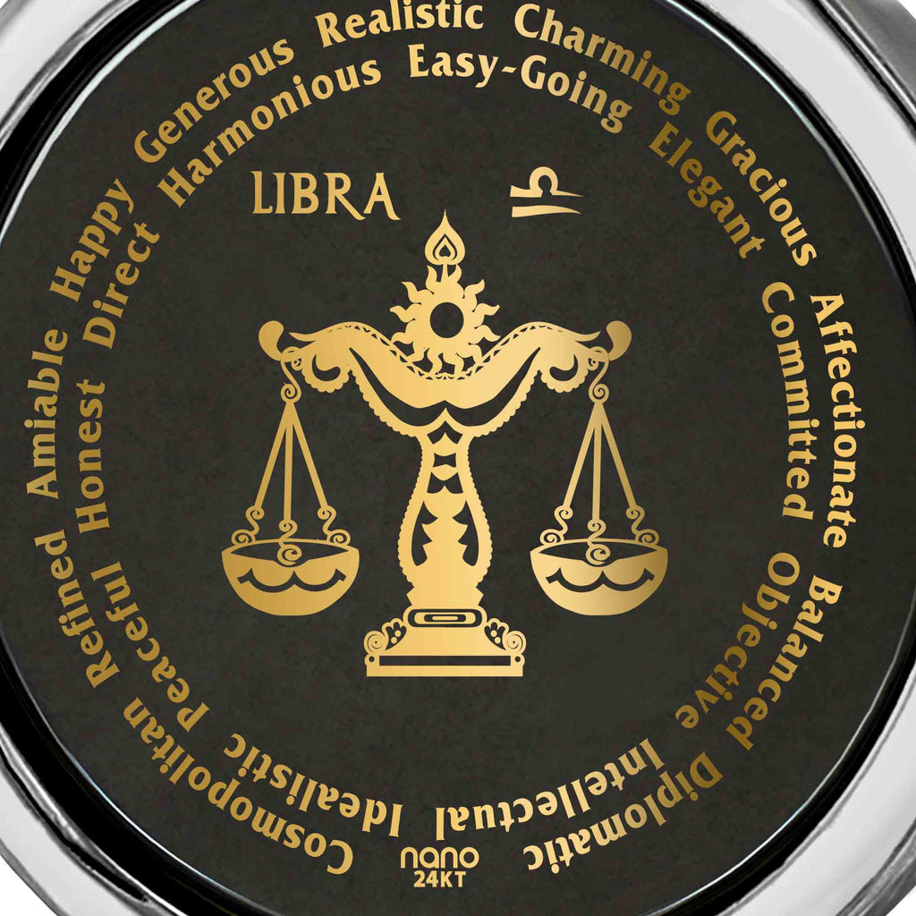 Libra Necklaces for Lovers of the Zodiac 24k Gold Inscribed (Copy)