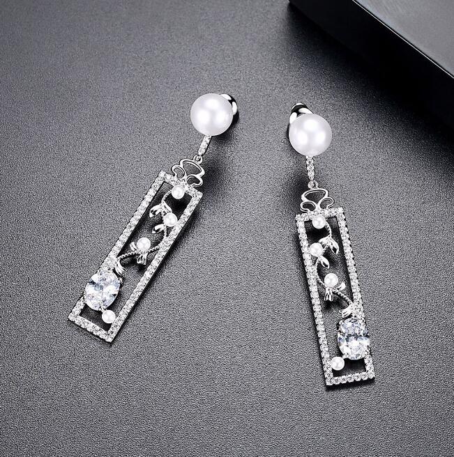 Pearl Earrings, Opal Earrings, Creative Long Earrings (Copy)