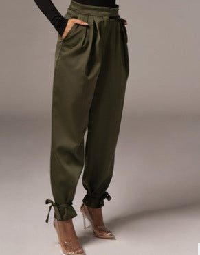 Women's High-Waisted Trousers with Slim Fit (Copy)