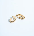 Mia Sculptural Oval Hoop Earrings