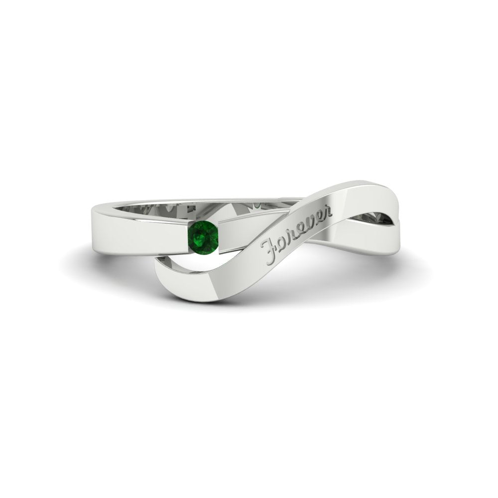 Swirl Love Mens Wedding Ring